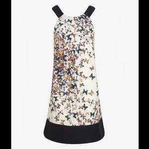 Ted Baker Butterfly Midi Dress Size 8 Sleeveless